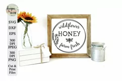 Farm Fresh Honey Round SVG/Sublimation Product Image 2