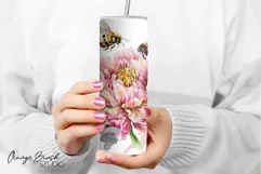 Honey Bee Skinny Tumbler Sublimation Design PNG