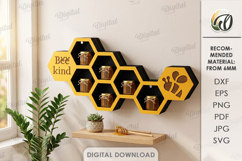 3D Bee Shelves and Stands Bundle Laser Cut. Honey Storage Product Image 14