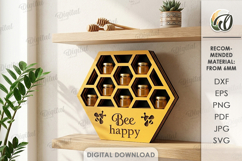 3D Bee Shelves and Stands Bundle Laser Cut. Honey Storage Product Image 8