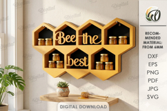 3D Bee Shelves and Stands Bundle Laser Cut. Honey Storage Product Image 10