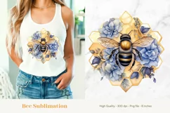 Honey Bee Sublimation Png  Bee Clipart  Bumblebee Png 
