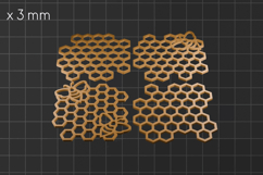 Honey comb coasters, Drink coaster stl file 3d printing Product Image 3