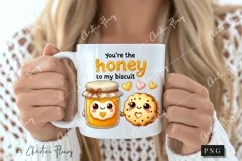 Honey To My Biscuit Funny Valentine Png Product Image 2