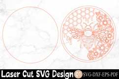 Honeybee Laser Cut File SVG Design Product Image 2