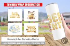 Honeycomb Bee Motivation Tumbler Product Image 1