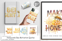 Honeycomb Bee Quotes Digital Paper Product Image 1