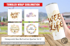 Honeycomb Bee Motivation Tumbler Product Image 1