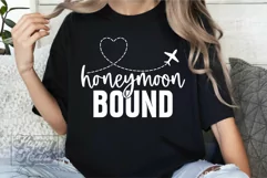 Honeymoon Bound SVG - Just Married SVG - Honeymoon SVG Product Image 3