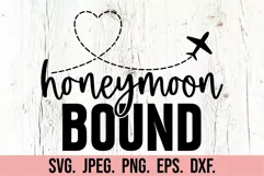 Honeymoon Bound SVG - Just Married SVG - Honeymoon SVG Product Image 5