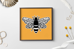 Bee and honey layered paper cut | Bee Honey laser Layered Product Image 2