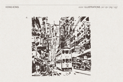 Hong Kong Cityscape Sketches Product Image 3