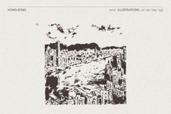 Hong Kong Cityscape Sketches Product Image 4