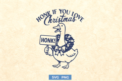 Honk If You Love Christmas SVG | Funny Goose Christmas PNG Product Image 1