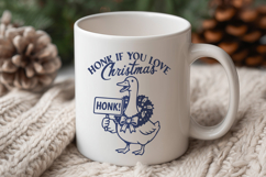 Honk If You Love Christmas SVG | Funny Goose Christmas PNG Product Image 2