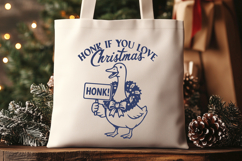 Honk If You Love Christmas SVG | Funny Goose Christmas PNG Product Image 3