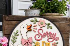 Sorry I’m Honking Goose SVG | Funny Goose Door Sign Product Image 4