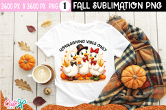 Honksgiving vibes only |Thanksgiving Sublimation PNG Product Image 1