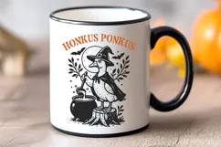 Honkus Ponkus SVG PNG Funny Goose Witch Halloween Clipart Product Image 3