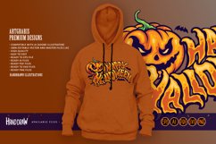 Halloween typography with jack o lantern and bat Product Image 5