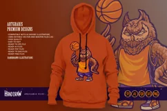 The Sporty Owl Basketball Mascot SVG Illustrations Product Image 4