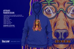 Dreadlock dog breeds fashion hippie lifestyle illustrations Product Image 2