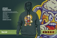 Funny angry beer glass mascot illustration Product Image 3