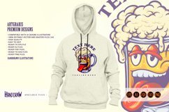 Funny beer glass cartoon mascot illustration Product Image 3