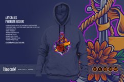 Nautical anchor decorated with blooming flowers Product Image 6