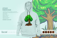 Arbor day with trees colorful Illustration Product Image 3