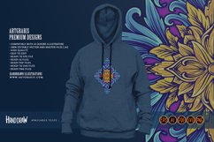 Classical engraving petal floral ornament border Product Image 2