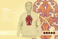 Luxury vintage cross flourish ornament illustration Product Image 4
