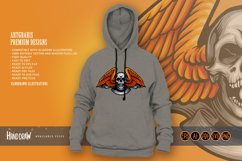 Wing skull eye logo mascot illustration Product Image 5