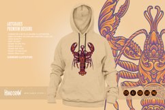 Elegant classic lobster ornament svg Product Image 2