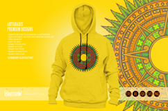 Ornamental Sunburst Cannabis With Detailed Geometric Element Product Image 2