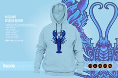 Classic elegant lobster ornament svg Product Image 2