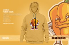 Vegetarian smile paprika logo mascot illustration Product Image 2
