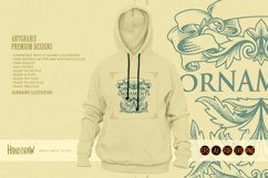 Elegant flourish banner ornament with ribbon vintage Product Image 6