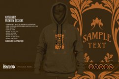 Vintage label elegant floral ornaments illustration Product Image 6