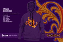 Classic beauty vintage gold number 0 monogram letter logo Product Image 2