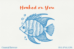 Summer Coastal Line Art Clipart | SVG &amp; PNG |Summer Beach Product Image 1