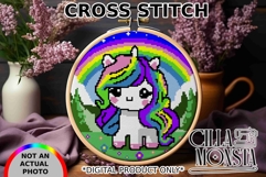 Unicorn Graph Cross Stitch Product Image 1