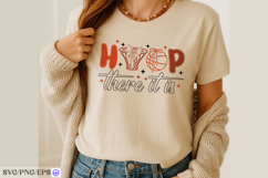 Hoop There It Is Basketball SVG PNG T-shirt Design Product Image 3