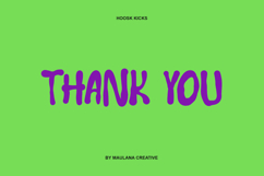 Hoosk Kicks Urban Style Handmade Display Font Product Image 7