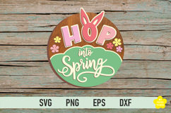 Hello Spring Round Door Sign Laser Cut File are perfect for your holiday crafting needs. Our Round Sign Design will add a touch of charm to your projects.