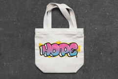 Hope | Bubble Graffiti Typography Streetwear SVG PNG EPS AI Product Image 4