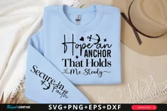 Hope An Anchor That Sleeve SVG, Christian SVG Design Product Image 1