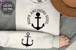 Hope Anchors Soul Sleeve SVG, Christian Sleeve SVG Product Image 1