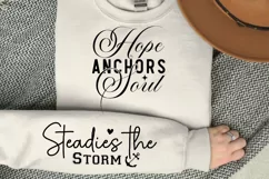 Hope Anchors Soul Sleeve SVG, Christian SVG Design Product Image 2