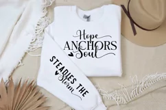 Hope Anchors Soul Sleeve SVG, Christian SVG Design Product Image 2